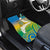 Personalised Tuvalu 1978 Independence Day Car Mats Polynesian Plumeria Style