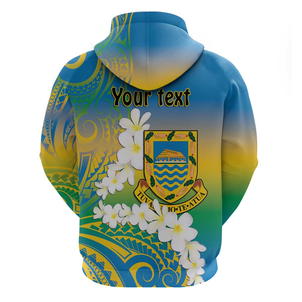Personalised Tuvalu 1978 Independence Day Hoodie Polynesian Plumeria Style LT9 - Polynesian Pride