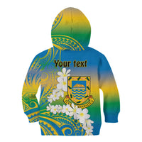 Personalised Tuvalu 1978 Independence Day Kid Hoodie Polynesian Plumeria Style LT9 - Polynesian Pride