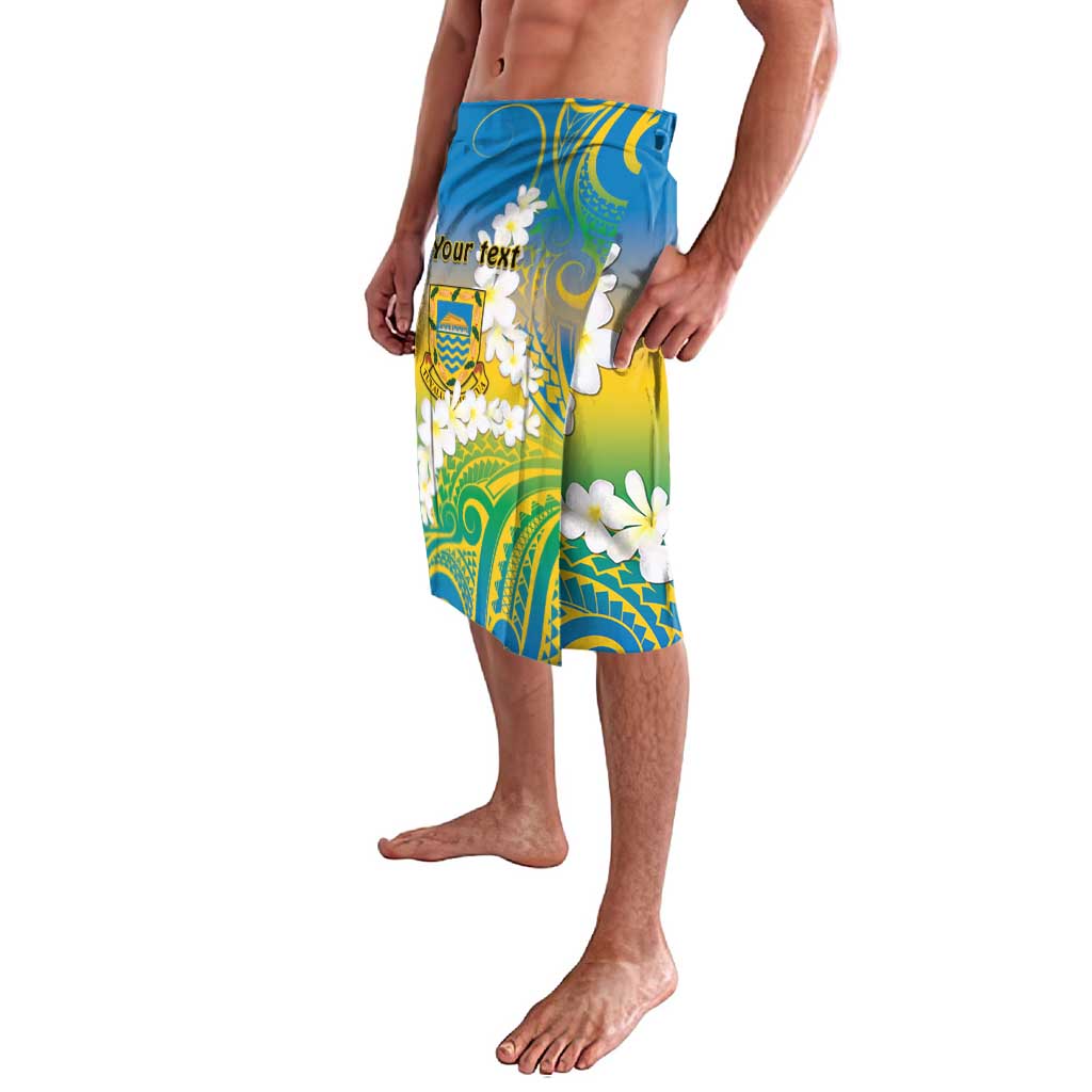 Personalised Tuvalu 1978 Independence Day Lavalava Polynesian Plumeria Style LT9 - Polynesian Pride