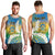 Personalised Tuvalu 1978 Independence Day Men Tank Top Polynesian Plumeria Style