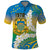 Personalised Tuvalu 1978 Independence Day Polo Shirt Polynesian Plumeria Style