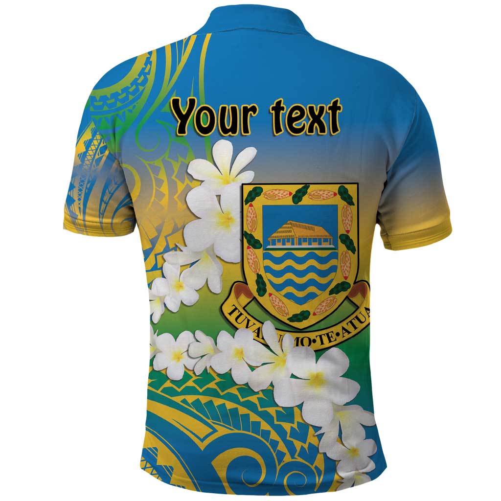 Personalised Tuvalu 1978 Independence Day Polo Shirt Polynesian Plumeria Style LT9 - Polynesian Pride