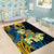 Personalised Tuvalu Beautiful Plumeria Flower Area Rug