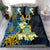 Personalised Tuvalu Beautiful Plumeria Flower Bedding Set