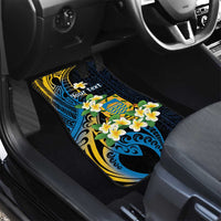 Personalised Tuvalu Beautiful Plumeria Flower Car Mats LT9 - Polynesian Pride