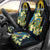 Personalised Tuvalu Beautiful Plumeria Flower Car Seat Cover