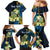 Personalised Tuvalu Beautiful Plumeria Flower Family Matching Mermaid Dress and Hawaiian Shirt