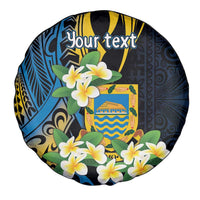 Personalised Tuvalu Beautiful Plumeria Flower Spare Tire Cover LT9 - Polynesian Pride