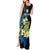 Personalised Tuvalu Beautiful Plumeria Flower Tank Maxi Dress