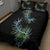 New Zealand Quilt Bed Set Aotearoa Silver Fern Mixed Papua Shell Green Vibe LT9 - Polynesian Pride