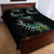 New Zealand Quilt Bed Set Aotearoa Silver Fern Mixed Papua Shell Green Vibe LT9 - Polynesian Pride