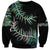 New Zealand Sweatshirt Aotearoa Silver Fern Mixed Papua Shell Green Vibe LT9 Unisex Green - Polynesian Pride