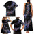 New Zealand Family Matching Tank Maxi Dress and Hawaiian Shirt Aotearoa Silver Fern Mixed Papua Shell Purple Vibe LT9 - Polynesian Pride