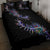 New Zealand Quilt Bed Set Aotearoa Silver Fern Mixed Papua Shell Purple Vibe LT9 - Polynesian Pride