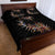 New Zealand Quilt Bed Set Aotearoa Silver Fern Mixed Papua Shell Red Vibe LT9 - Polynesian Pride