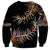 New Zealand Sweatshirt Aotearoa Silver Fern Mixed Papua Shell Red Vibe LT9 - Polynesian Pride