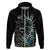 New Zealand Rugby Hoodie NZ Black Fern Champions History With Papua Shell LT9 - Polynesian Pride