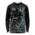 New Zealand Rugby Long Sleeve Shirt NZ Black Fern Champions History With Papua Shell LT9 Unisex Black - Polynesian Pride