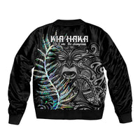 New Zealand Rugby Sleeve Zip Bomber Jacket NZ Black Fern Champions History With Papua Shell LT9 - Polynesian Pride