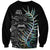 New Zealand Rugby Sweatshirt NZ Black Fern Champions History With Papua Shell LT9 Unisex Black - Polynesian Pride