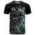 New Zealand Rugby T Shirt NZ Black Fern Champions History With Papua Shell LT9 Black - Polynesian Pride