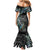 Custom New Zealand Rugby Mermaid Dress NZ Black Fern Champions History With Papua Shell LT9 - Polynesian Pride