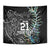 Custom New Zealand Rugby Tapestry NZ Black Fern Champions History With Papua Shell LT9 - Polynesian Pride