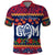 Personalised Guam Christmas Polo Shirt Felis Pusgua Santa Beach Polynesian Pattern LT9 Blue - Polynesian Pride