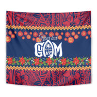 Personalised Guam Christmas Tapestry Felis Pusgua Santa Beach Polynesian Pattern LT9 - Polynesian Pride