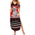 Personalised New Zealand Christmas Summer Maxi Dress Maori Tiki Meri Kirihimete LT9 Women Red - Polynesian Pride