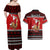 Personalised New Zealand Christmas Couples Matching Off Shoulder Maxi Dress and Hawaiian Shirt Kiwi Santa Claus Maori Meri Kirihimete LT9 - Polynesian Pride