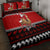 Personalised New Zealand Christmas Quilt Bed Set Kiwi Santa Claus Maori Meri Kirihimete LT9 - Polynesian Pride