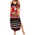 Personalised New Zealand Christmas Summer Maxi Dress Kiwi Santa Claus Maori Meri Kirihimete LT9 Women Red - Polynesian Pride