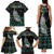 Personalised New Zealand Christmas Family Matching Tank Maxi Dress and Hawaiian Shirt Maori Fern Manaia Meri Kirihimete with Papaua Shell LT9 - Polynesian Pride