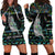 Personalised New Zealand Christmas Hoodie Dress Maori Fern Manaia Meri Kirihimete with Papaua Shell LT9 - Polynesian Pride