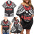 Samoa Black Saturday Family Matching Off Shoulder Short Dress and Hawaiian Shirt Samoa mo Samoa with Black Ula Fala