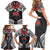 Samoa Black Saturday Family Matching Short Sleeve Bodycon Dress and Hawaiian Shirt Samoa mo Samoa with Black Ula Fala