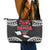 Samoa Black Saturday Leather Tote Bag Samoa mo Samoa with Black Ula Fala