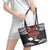 Samoa Black Saturday Leather Tote Bag Samoa mo Samoa with Black Ula Fala