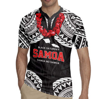 Samoa Black Saturday Rugby Jersey Samoa mo Samoa with Black Ula Fala LT9 - Polynesian Pride