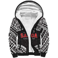 Samoa Black Saturday Sherpa Hoodie Samoa mo Samoa with Black Ula Fala LT9 Unisex Black - Polynesian Pride