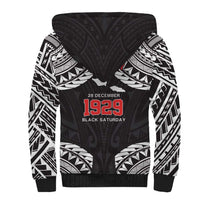 Samoa Black Saturday Sherpa Hoodie Samoa mo Samoa with Black Ula Fala LT9 - Polynesian Pride