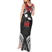 Samoa Black Saturday Tank Maxi Dress Samoa mo Samoa with Black Ula Fala LT9 - Polynesian Pride