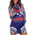 Samoa Black Saturday Hoodie Dress Samoa mo Samoa with Blue Ula Fala