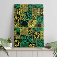 Cook Islands Mere Kiritimiti Canvas Wall Art Pacific Patchwork Xmas Vibes LT9 - Polynesian Pride