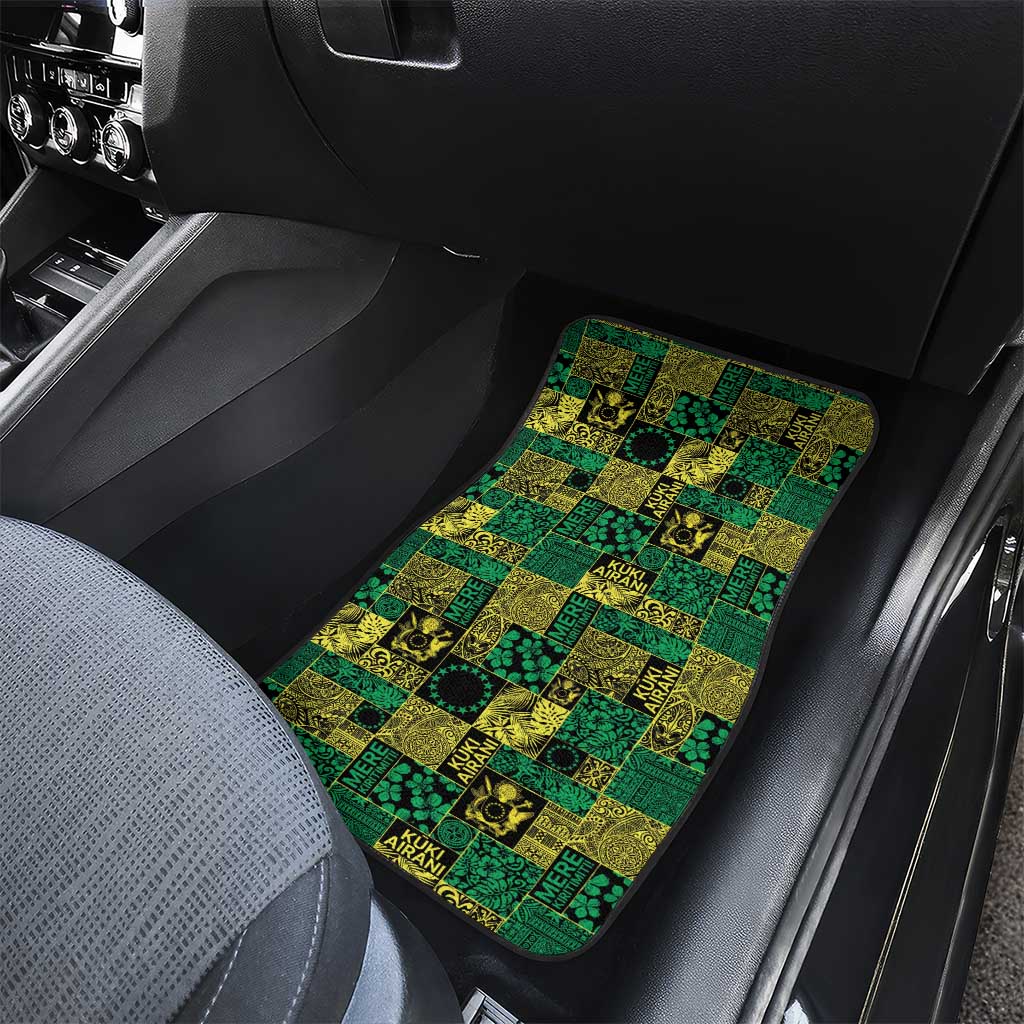 Cook Islands Mere Kiritimiti Car Mats Pacific Patchwork Xmas Vibes LT9 - Polynesian Pride