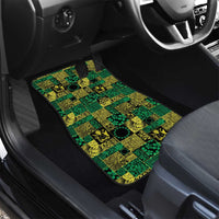 Cook Islands Mere Kiritimiti Car Mats Pacific Patchwork Xmas Vibes LT9 - Polynesian Pride