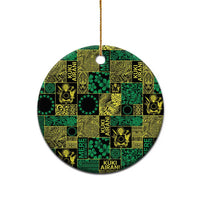Cook Islands Mere Kiritimiti Ceramic Ornament Pacific Patchwork Xmas Vibes LT9 - Polynesian Pride