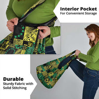 Cook Islands Mere Kiritimiti Grocery Bag Pacific Patchwork Xmas Vibes LT9 - Polynesian Pride